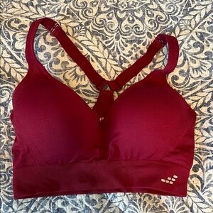 bcg Burgundy Padded Racerback Sports Bra